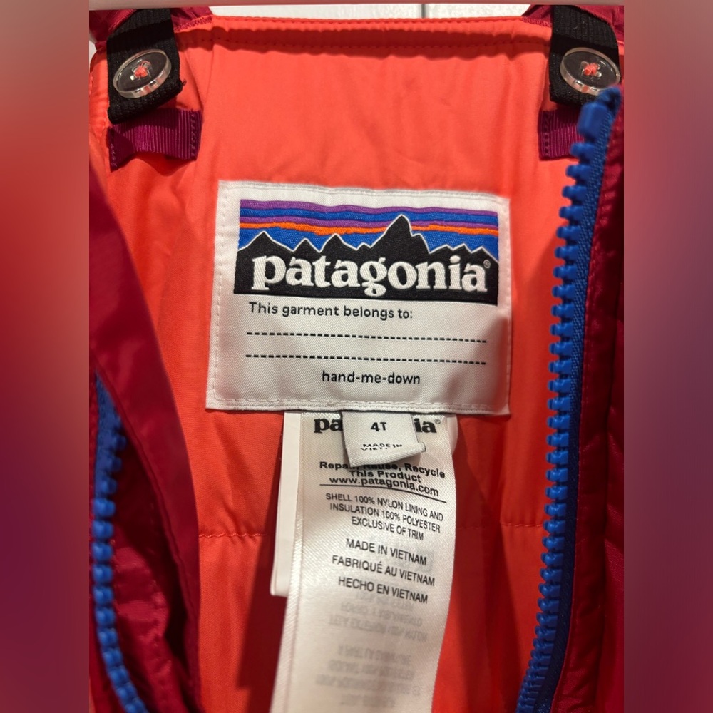 Pink Patagonia snow pants